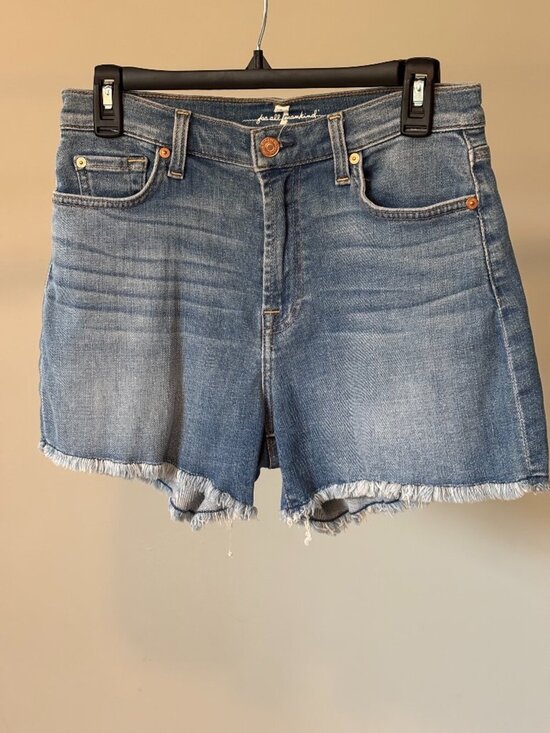 7 For All Mankind Pants - 7 For All Mankind Denim Cutoff Shorts Frayed Hem 29/8